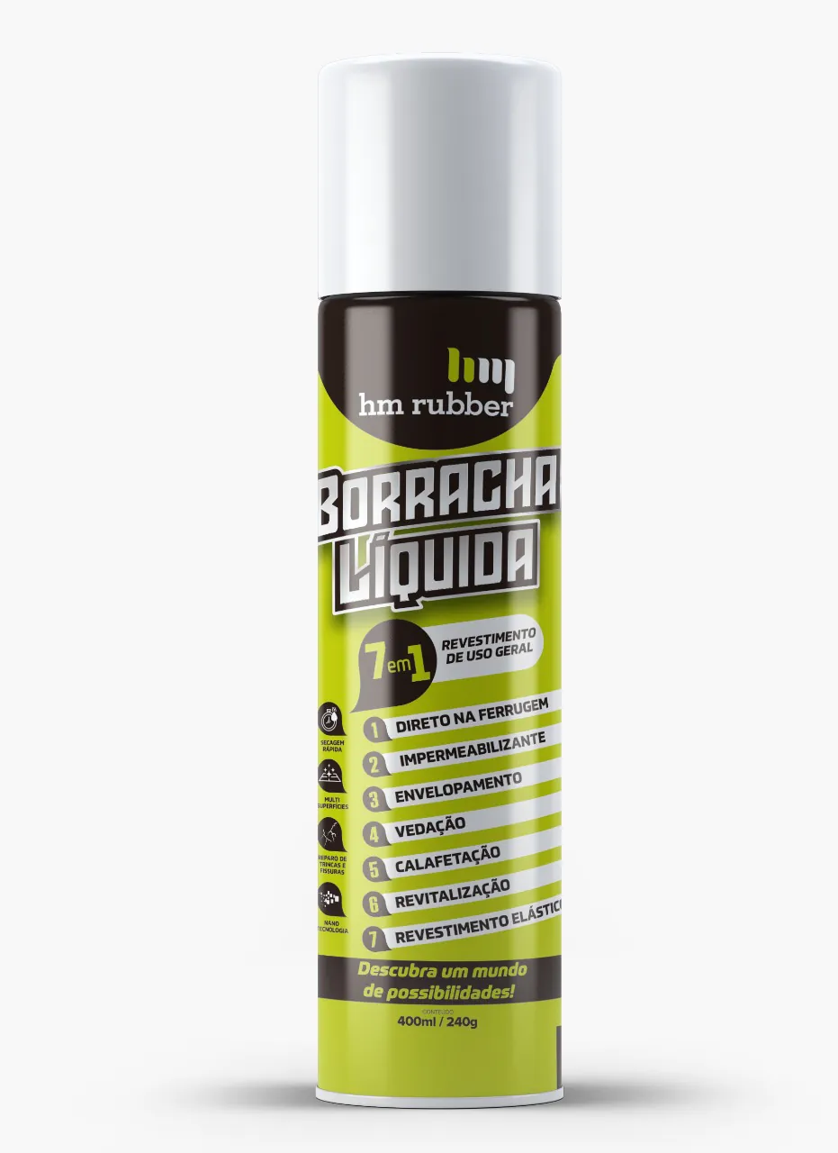Aerosol borracha liquida 7 em 1 branco HR001BR