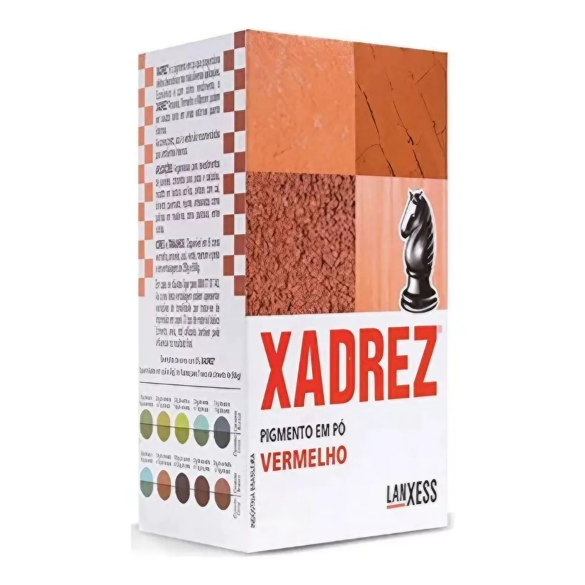 Pigmento em Pó Xadrez 500g Vermelho TBR005VER