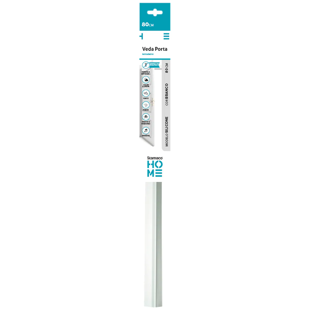 Veda Porta PVC 80 Cm Branco ST009BR