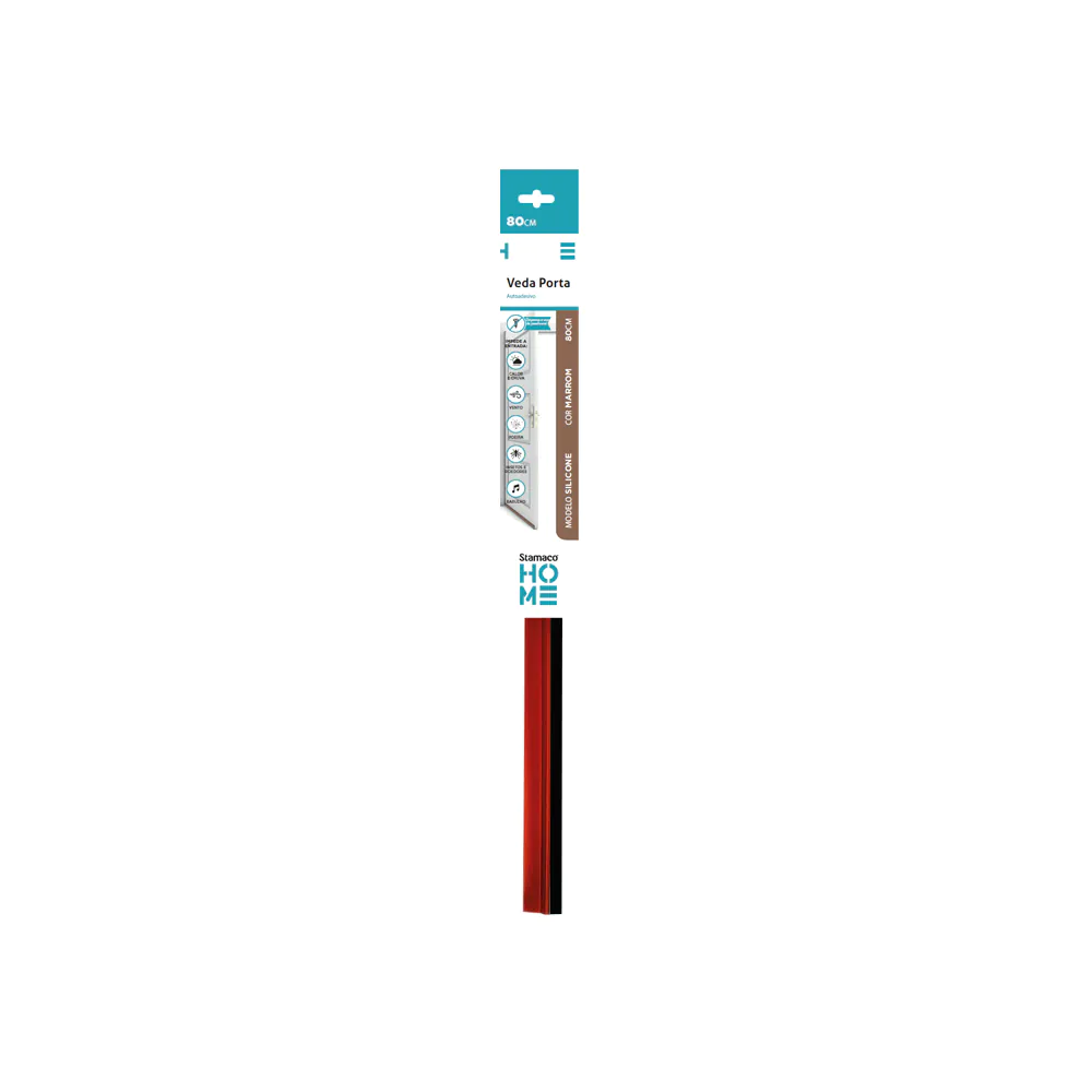 Veda Porta PVC 80 Cm Marrom ST009MA