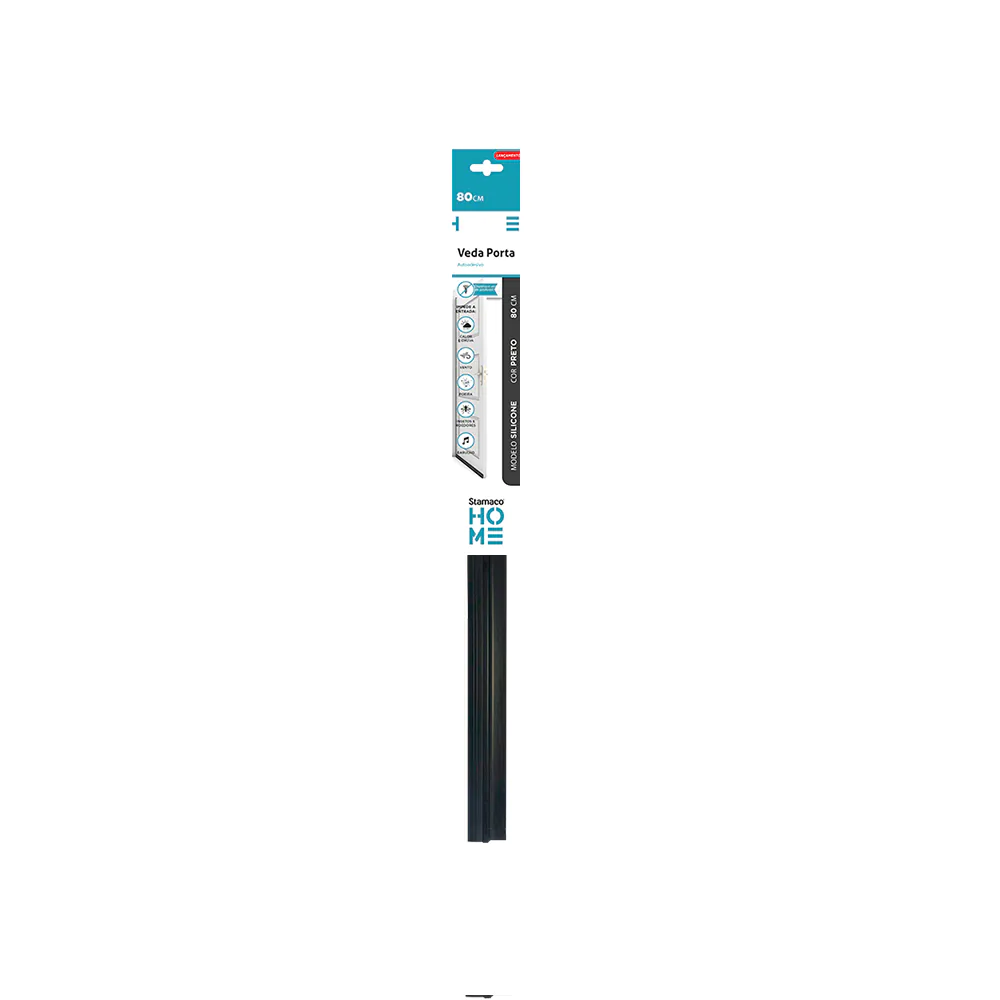 Veda Porta PVC 80 Cm Preto ST009PR
