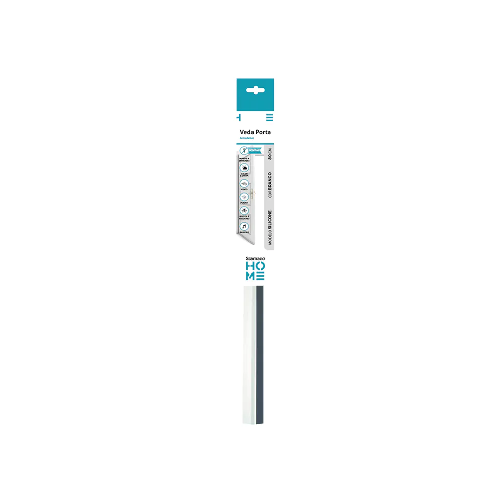 Veda Porta PVC 90 Cm Branco ST007BR