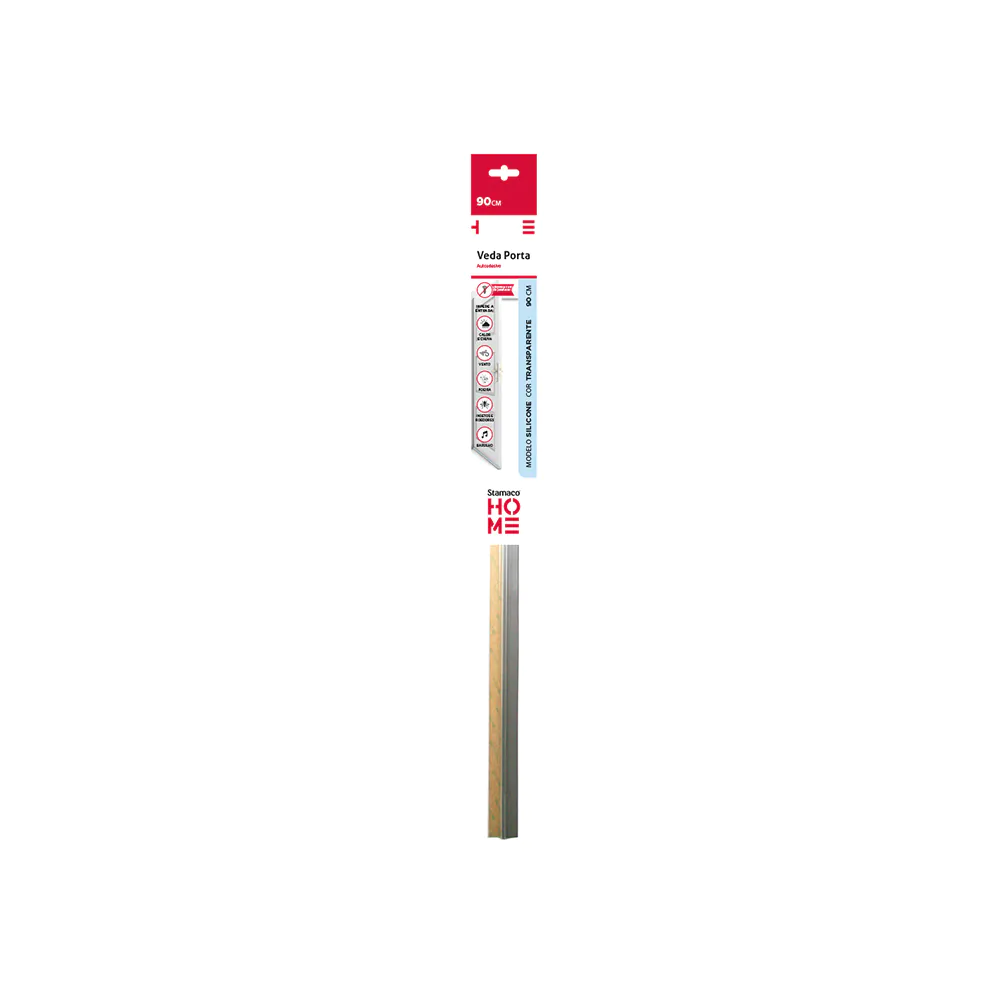 Veda Porta PVC 90 Cm Transparente ST007TRA